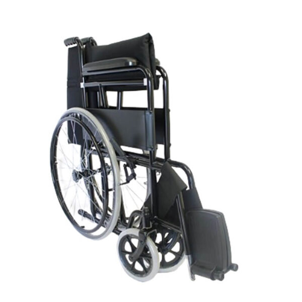 WINFAR Basic Wheelchair Black folded