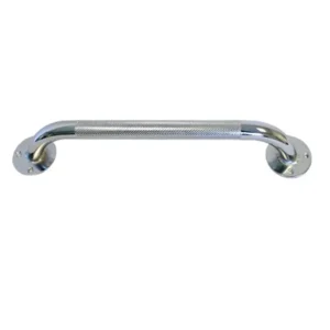 40cm knurled chrome grab rail for bathrooms