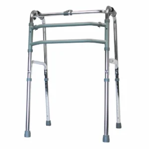 Winfar Wheelchairs, Home Care Aids & Mobility Products 14 Folding reciprocal walker made from lightweight aluminium with height-adjustable legs.