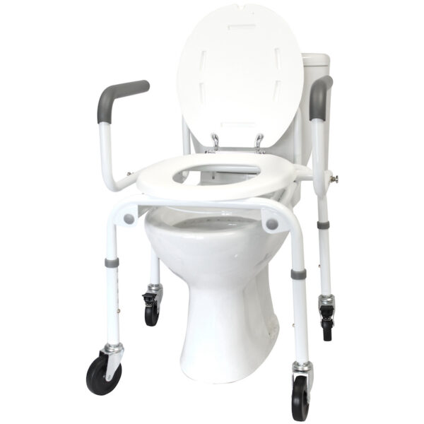 commode over toilet