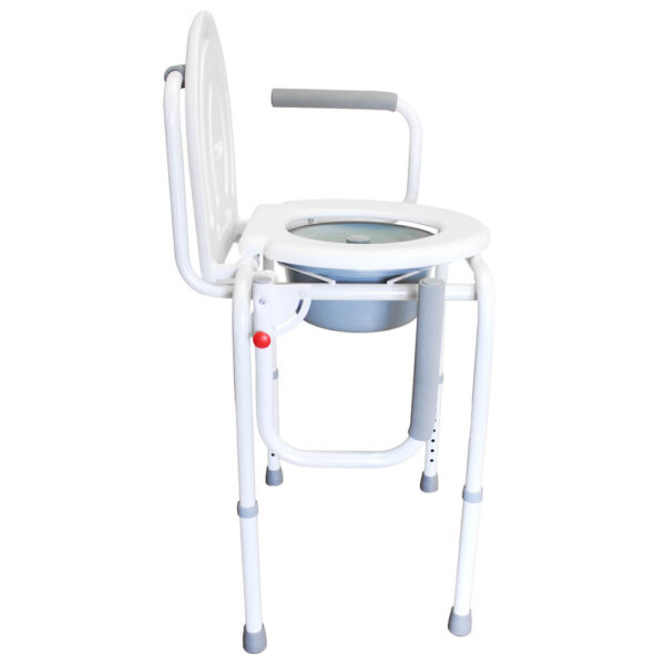 Winfar Drop Arm Commode FS813 SIDE VIEW A | Winfar Mobility Products & Home Care Aids