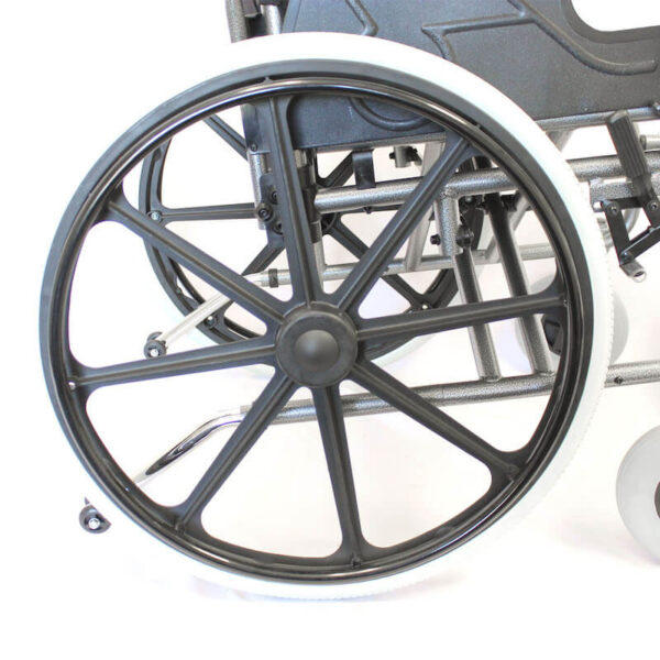WINFAR super heavy duty wheelchair wheel detail