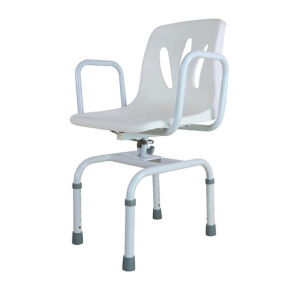 WINFAR Swivel Shower Chair Height Adjustable with Lock