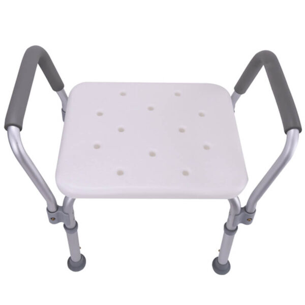 Shower Chair no back with removeable armrests