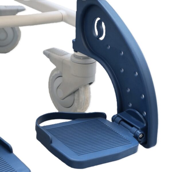 Shower Chair Commode footrest detail