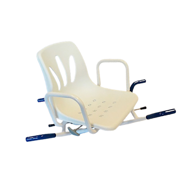 Swivel Bath Chair with Lock 5 Rotating bath seat positioned sideways for safe entry and exit