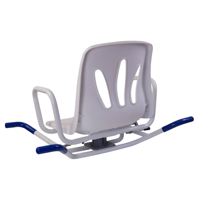 Swivel Bath Chair with Lock 4 Back view of swivel bath chair showing supportive backrest design