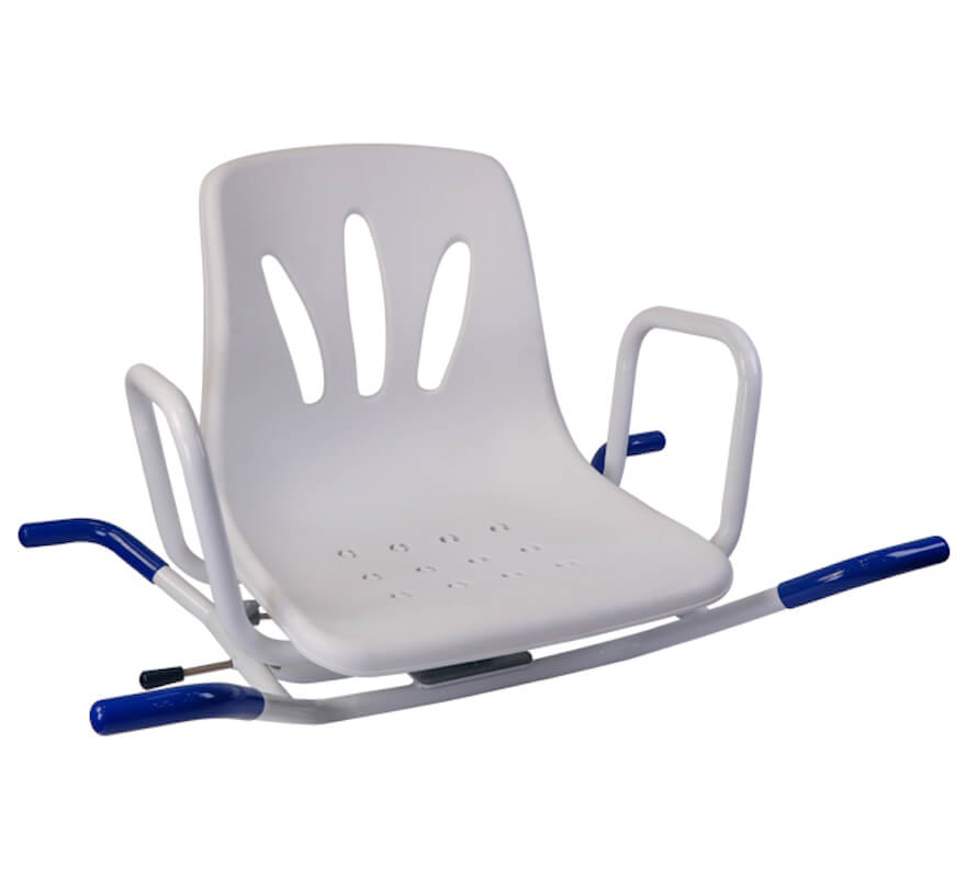 Swivel Bath Chair with Lock 1 Swivel bath chair with lock and armrests for safe bath transfers in South Africa