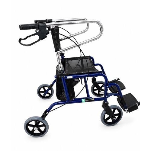 Travel Rollator with Footrests | 8" Wheels 5 Travel Rollator with Footrests | 8" Wheels - Image 5