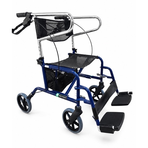 Travel Rollator with Footrests | 8" Wheels 1 WINFAR_Travel_Rollator