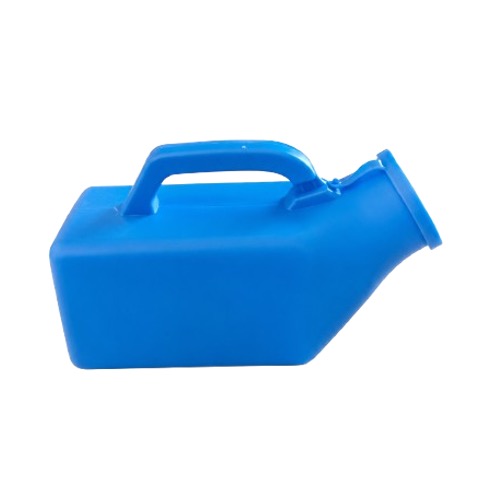 Male Urinal Blue with Lid 1 WINFAR Adult blue urinal
