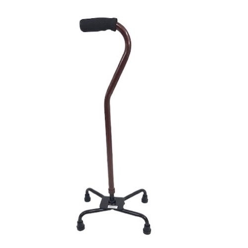 Quad Cane Large Base - Bronze 1 WINFAR Large Base Offset Quad Cane